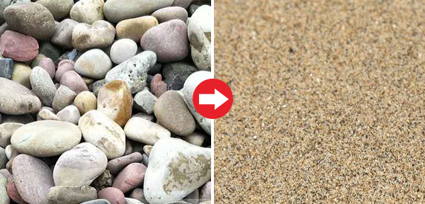 石头制砂效果